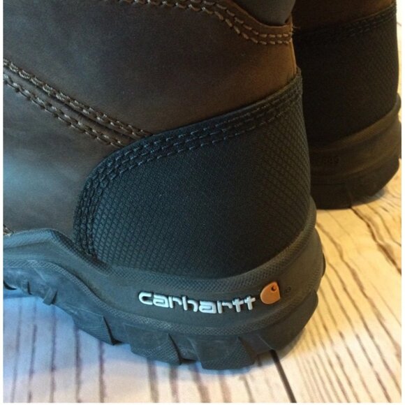 Carhartt Men's Brown Rugged Steel Toe Work Boots Style No. CWF5355 Size 8 - Picture 11 of 11